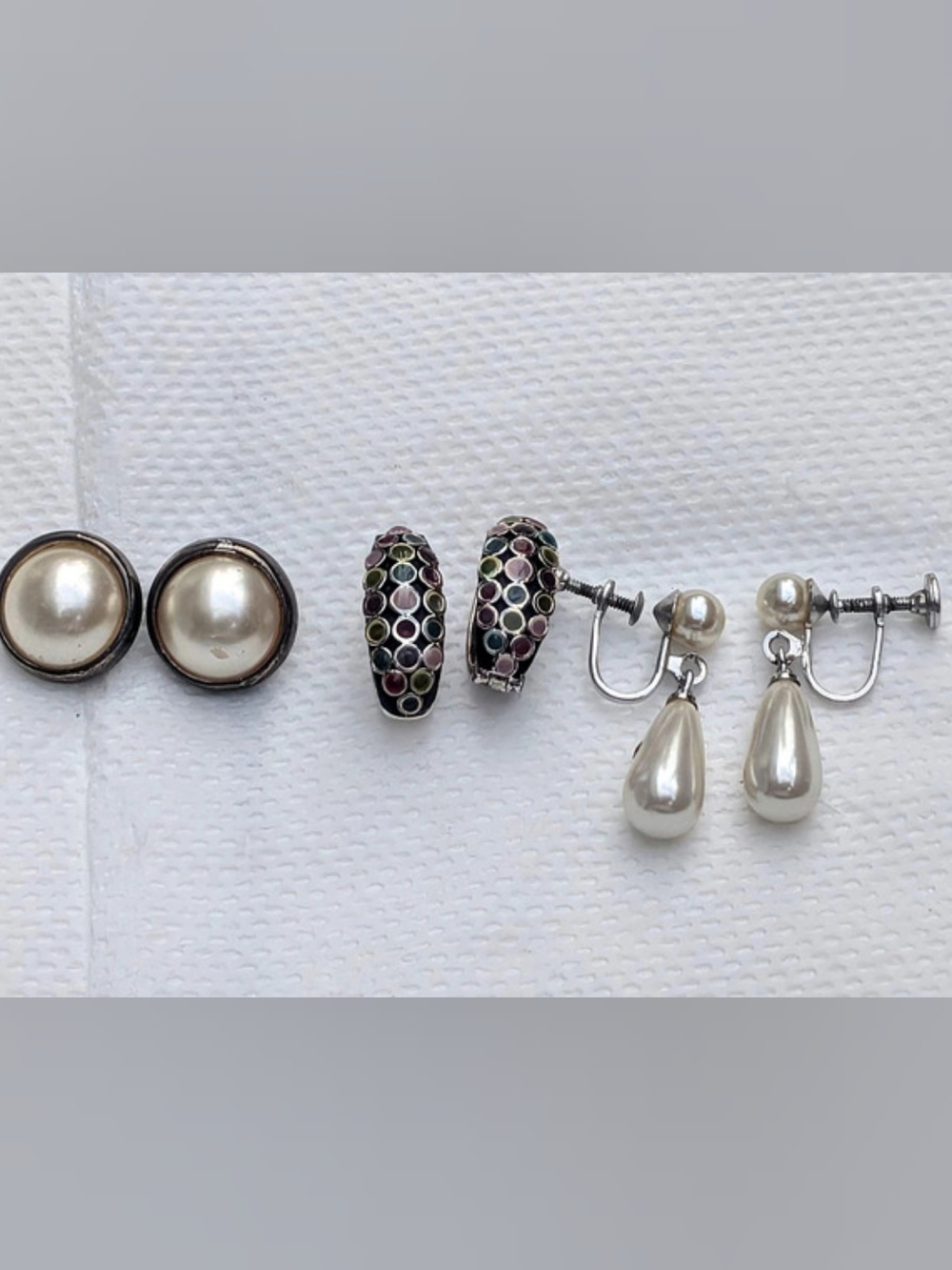 Vintage Earring Lot of 4: Signed Monet, Mode Art (ART), Screw/Clip On Magnetic